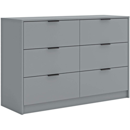 Home Source Phoenix Grey 6 Drawer Chest of Drawers - thumbnail 2