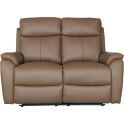 Aspire Kingsmere 2 Seater Tan Power Recliner Sofa - thumbnail 2