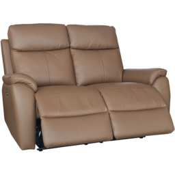 Aspire Kingsmere 2 Seater Tan Power Recliner Sofa - thumbnail 4