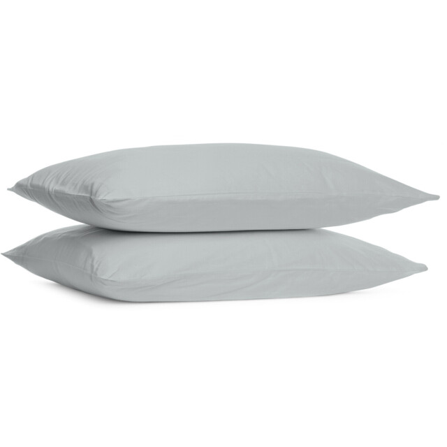 My Home Polycotton Silver Housewife Pillowcase 2 Pack
