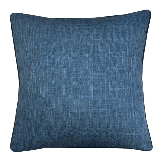 Sloane Blue Faux Linen Cushion 45 x 45cm - image 1