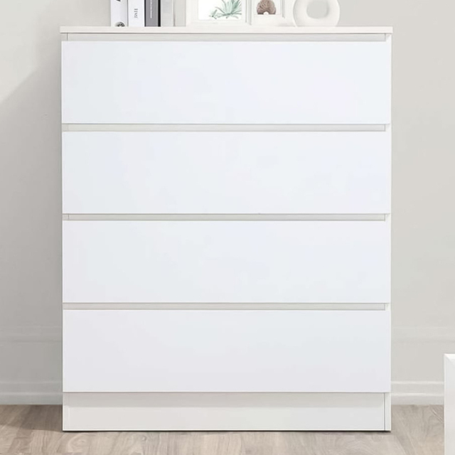 Oslo 4 Drawer White Chest of Drawers - image 1