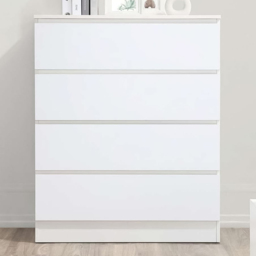 Oslo 4 Drawer White Chest of Drawers - thumbnail 1