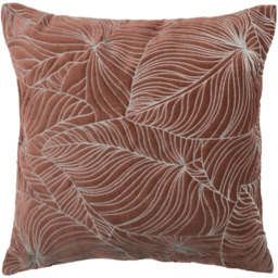 Voyage Maison Additions Taro Persimmon Embroidered Feather Cushion 50 x 50cm - thumbnail 1