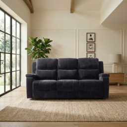 Ledbury 3 Seater Recliner Sofa Black - thumbnail 2