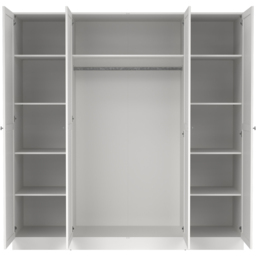 Florence Brande 4 Door White Wardrobe - thumbnail 4