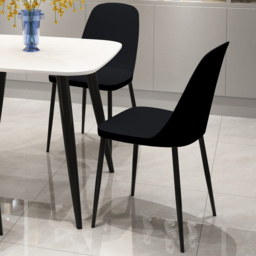 Core Products Aspen Set of 2 Black Dining Chair - thumbnail 1