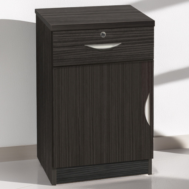 R White Cabinets Black Single Door Single Drawer Cupboard - image 1