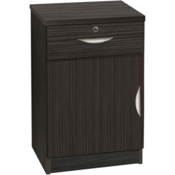 R White Cabinets Black Single Door Single Drawer Cupboard - thumbnail 2