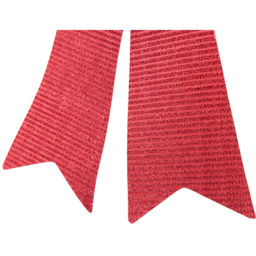 Sleigh Bells Ring Red Stripe Christmas Decorative Bow Large - thumbnail 4