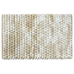 Allure Bath Fashions Natural Marble Effect Non Slip Chunky Bobble Bath Mat