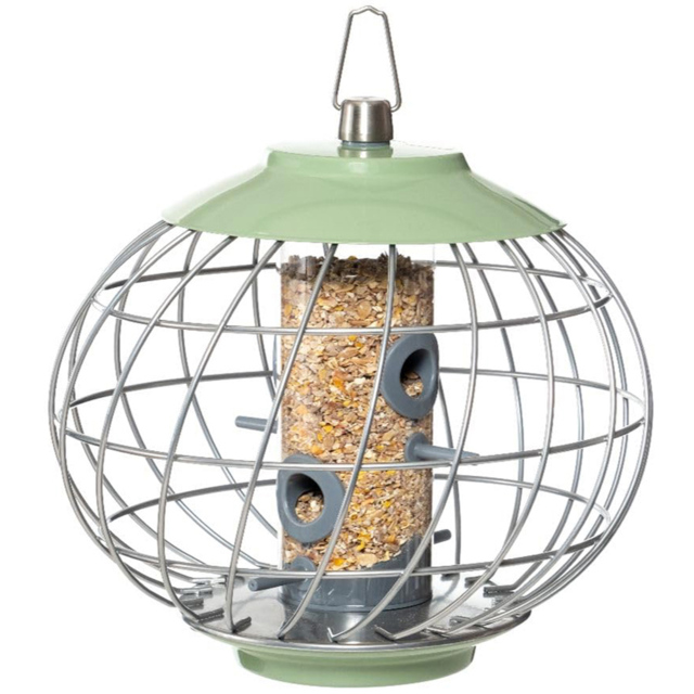 Thompson and Morgan The Nuttery Celadon Green Squirrel Proof Seed Feeder - image 1