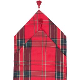 Red Traditional Tartan Christmas Table Runner 13 x 72cm - thumbnail 4