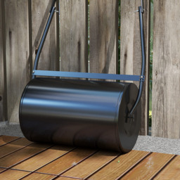 DURHAND 38L Black Fillable Steel Lawn Roller - thumbnail 3