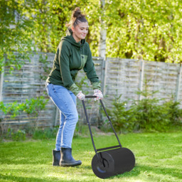 DURHAND 38L Black Fillable Steel Lawn Roller - thumbnail 2