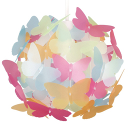 ValueLights Butterfly Multicoloured Ball Pendant Shade