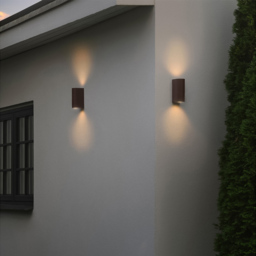 Nordlux Dion Double Rusty Wall Light - thumbnail 2
