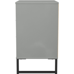 Crowndale Fluted 3 Drawer Dusk Grey Midi Chest of Drawers Ready Assembled - thumbnail 3