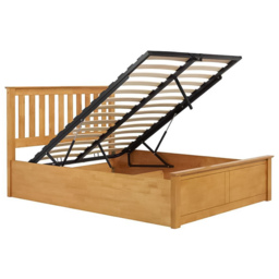 Phoenix King Size Brown Ottoman Bed - thumbnail 3