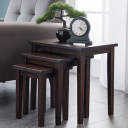 Julian Bowen Cleo Mahogany Nest of Tables Set of 3