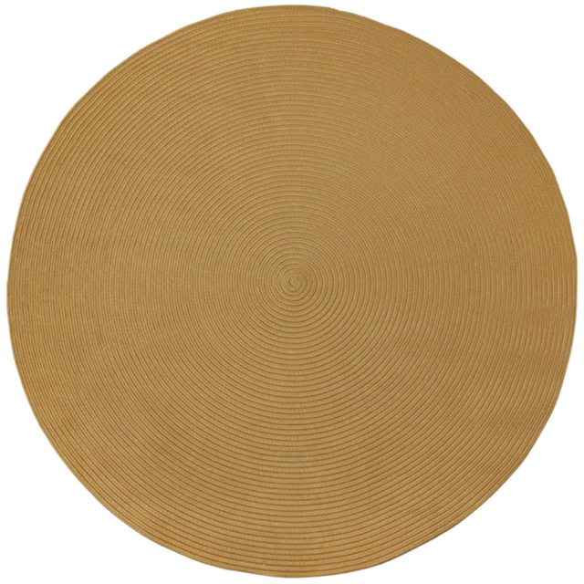 tectake Raya Round Jute Effect Boho Style Rug 160cm - image 1
