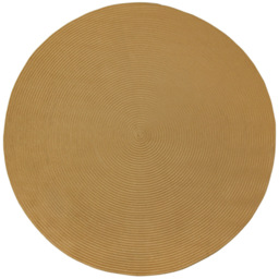 tectake Raya Round Jute Effect Boho Style Rug 160cm - thumbnail 1