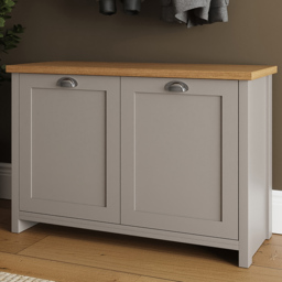 GFW Lancaster Grey Shoe Storage