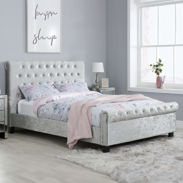Sienna Grey Double Bed Frame - image 1