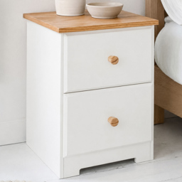 Colorado 2 Drawer Petite Bedside Table - thumbnail 1