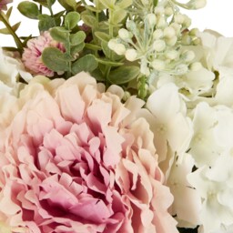 Artificial Peony and Hydrangea Bouquet - thumbnail 3