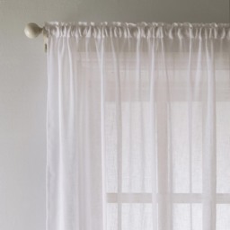 Eden Recycled Textured Voile - White / 183cm - thumbnail 3