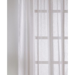 Eden Recycled Textured Voile - White / 183cm - thumbnail 2