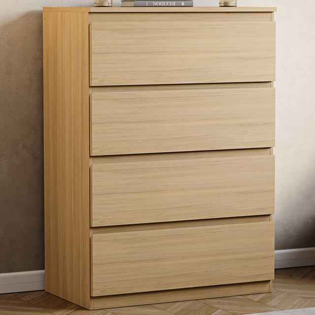 Vida Designs Denver 4 Drawer Pine Chest of Drawers - image 1