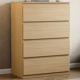 Vida Designs Denver 4 Drawer Pine Chest of Drawers - thumbnail 1