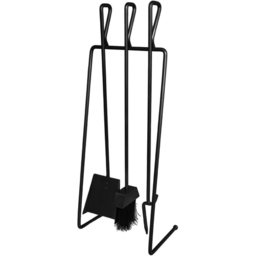 Ivyline Black Linear 3 Piece Companion Set - thumbnail 1