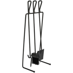 Ivyline Black Linear 3 Piece Companion Set - thumbnail 3