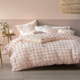 Linen House Haze King Size Tufted Duvet Cover Set - thumbnail 1