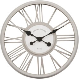 White Round 3D Wall Clock 44.5cm