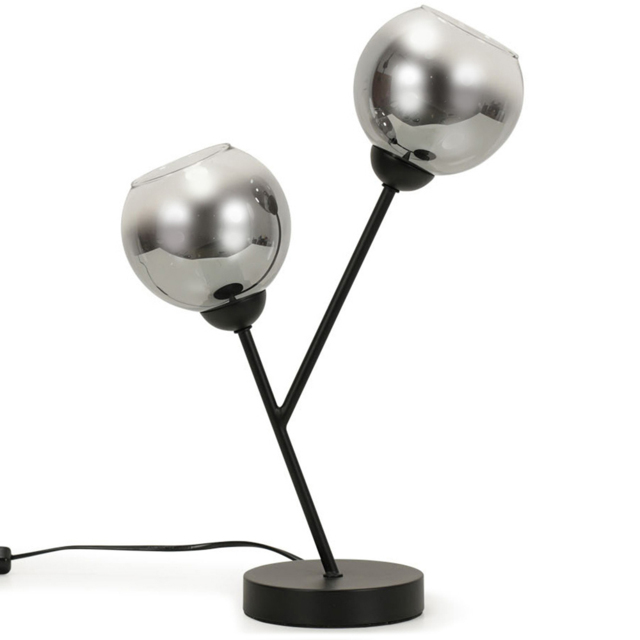 ValueLights Aria 2 Way Smoked Glass LED Table Lamp - image 1