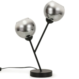 ValueLights Aria 2 Way Smoked Glass LED Table Lamp - thumbnail 1