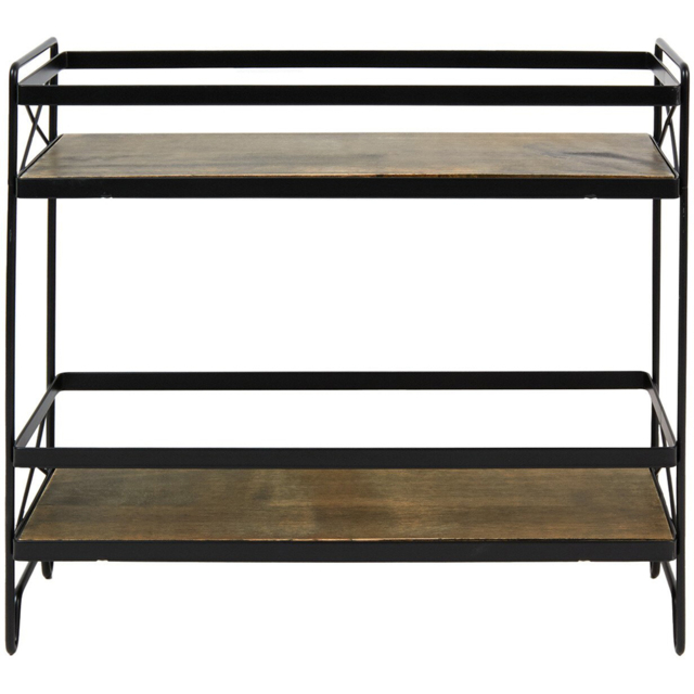 Malmo 2 Tier Black Storage Rack - image 1