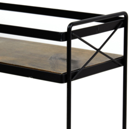 Malmo 2 Tier Black Storage Rack - thumbnail 2