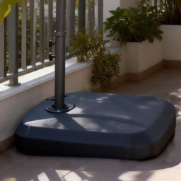 Direct Wicker Water and Sand Filled Black Garden Parasol Base 60kg - thumbnail 2