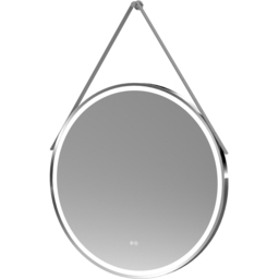nuie Chrome Round Illuminated Mirror 800mm
