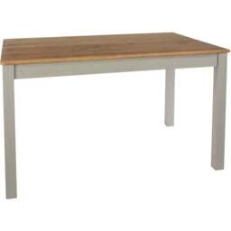 Core Products Corona 6 Seater Rectangular Dining Table Linea Grey - thumbnail 4