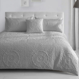 Velosso Winchester King Size Grey Duvet Cover Set - thumbnail 1