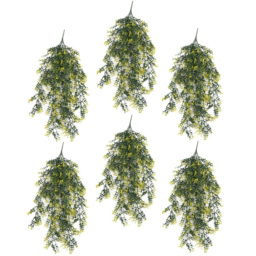 Leaf Variegated Hanging UV and Fire Resistant Artificial Plant 76cm 6 Pack - thumbnail 1