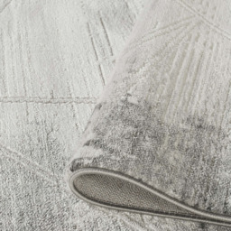 Desire Rugs Novu Mirage Grey Modern Abstract Geometric Metallic Rug 200 x 290cm - thumbnail 4