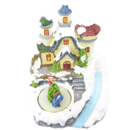 Shatchi LED Musical Sculpture Nativity Set Christmas Decoration 16 x 15cm - thumbnail 1