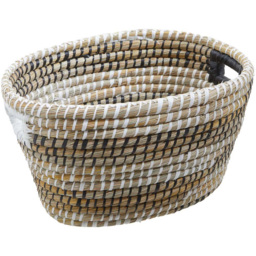 Premier Housewares Oval Straw Baskets 3 Pack - thumbnail 2